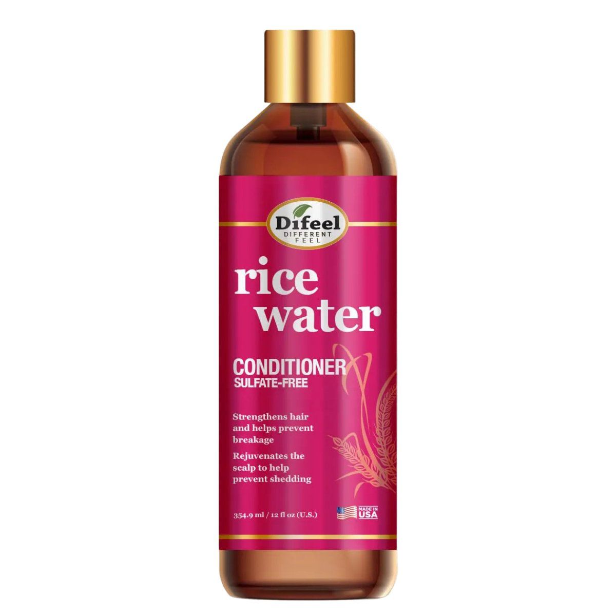 DiFeel Health & Beauty Difeel Rice Water Sulfate-Free Conditioner 12oz