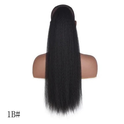 Dream Hair Health & Beauty #1B Dreamhair Yaki Straight Ponytail 22"