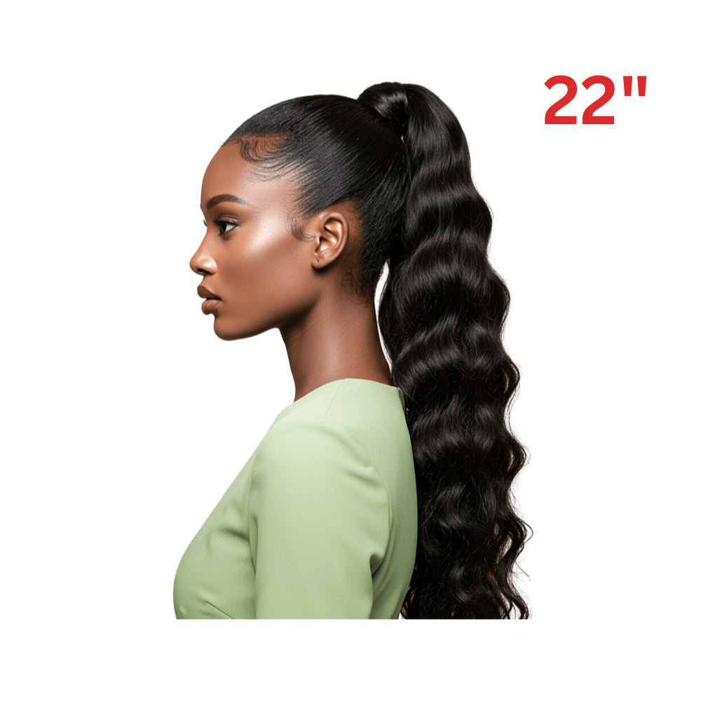 Dream Hair Health & Beauty 22" / #1 Dream hair El Ponytail Wavy Human Hair (22" & 24")