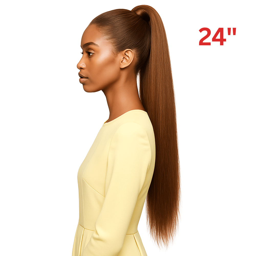 Dream Hair Health & Beauty 24" / #6 Dream hair EL Ponytail Straight Human Hair ( 22" & 24")