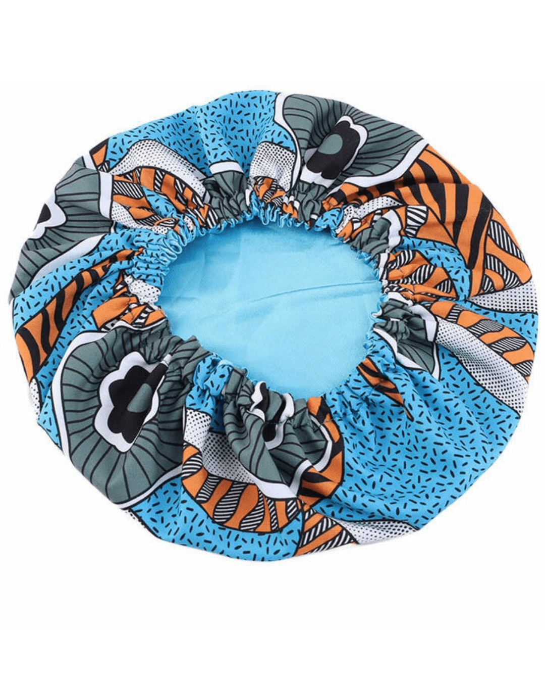 Dreamfix Health & Beauty Blue - Yellow Dreamfix Ankara Print Bonnet Adult
