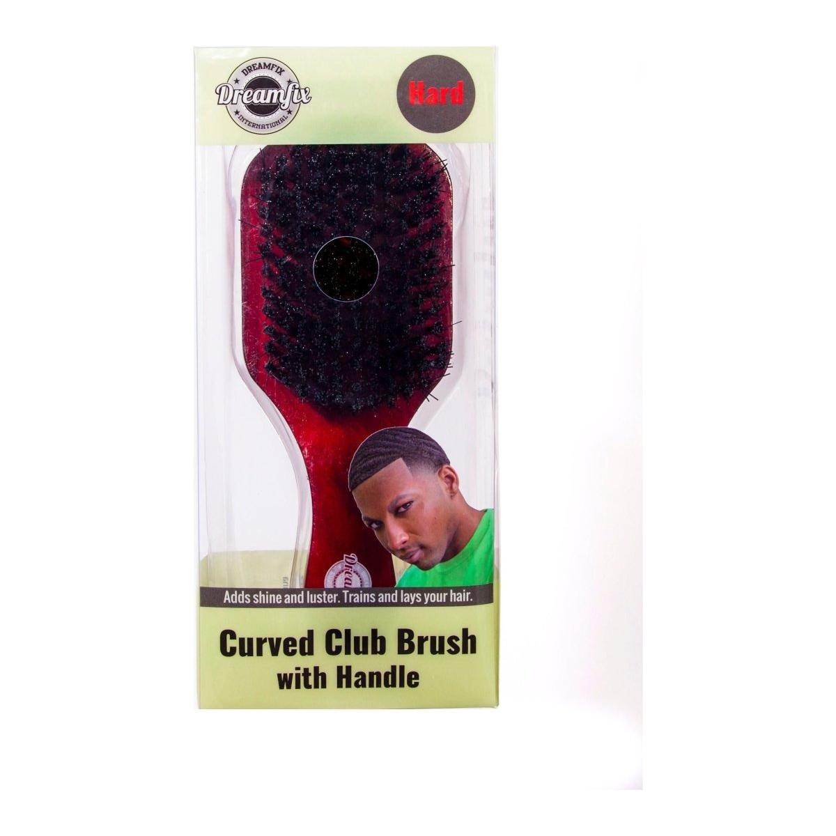Dreamfix Health & Beauty Dreamfix Curved Club Brush with Handle Soft /Hard