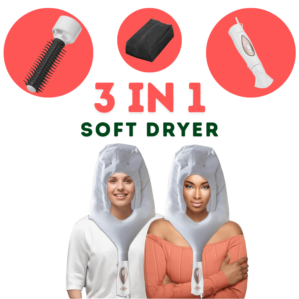 Dreamfix Health & Beauty Dreamfix Ebony Soft Dryer 3 in 1