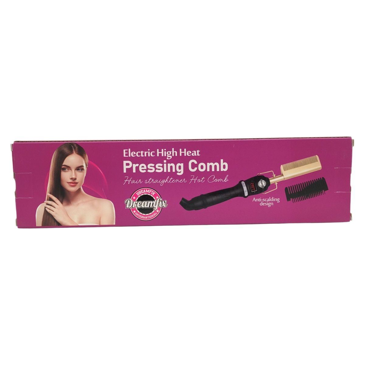 Dreamfix Health & Beauty Dreamfix Electric Ceramic Hot Comb – Adjustable Heat