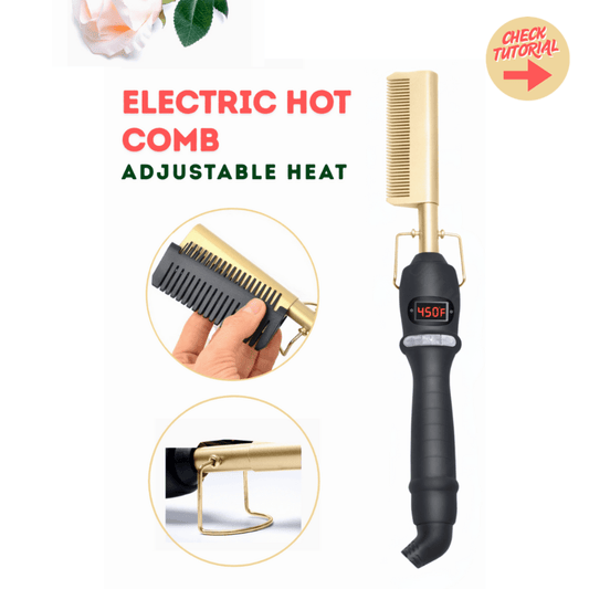 Dreamfix Health & Beauty Dreamfix Electric Ceramic Hot Comb – Adjustable Heat