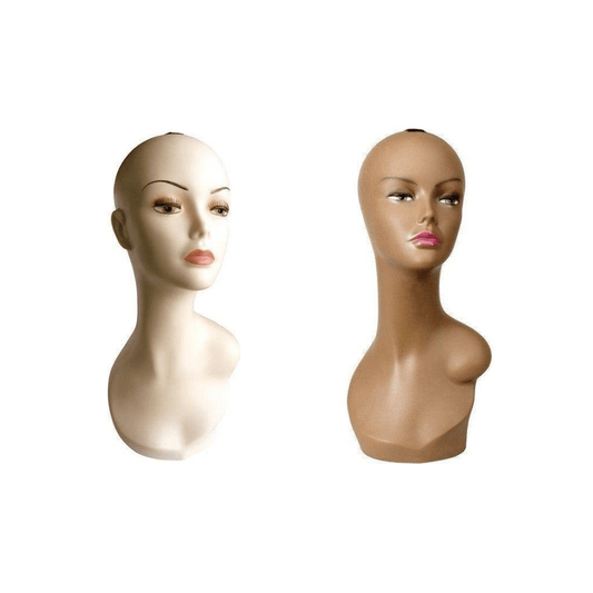 Dreamfix Health & Beauty Dreamfix Mannequin/Dekokopf, Perückenkopf/ Medium Blonde/Brown