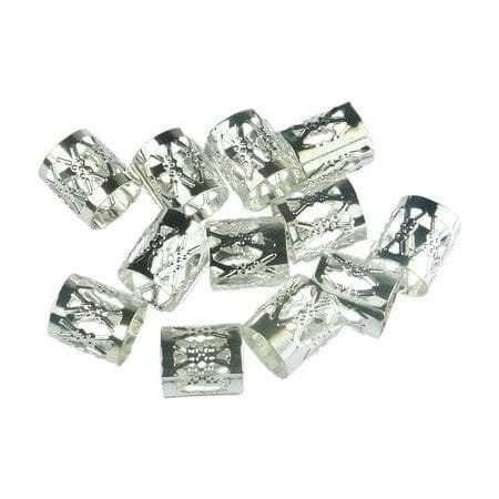 Dreamfix Health & Beauty Dreamfix Metal Hair Beads Silver 12pcs