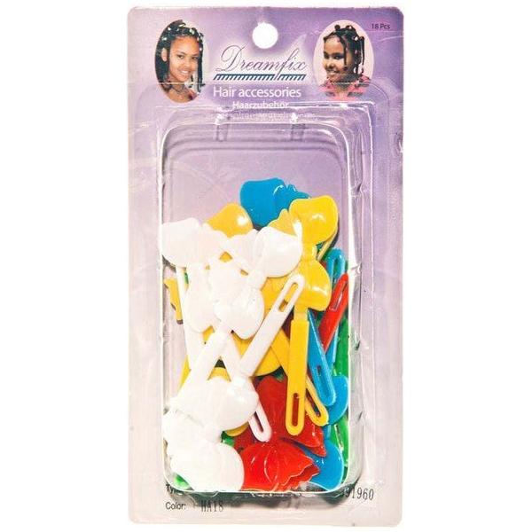 Dreamfix Health & Beauty Ha18 Dreamfix Kids Hair Accessories, Assorted Colour, 18Pcs