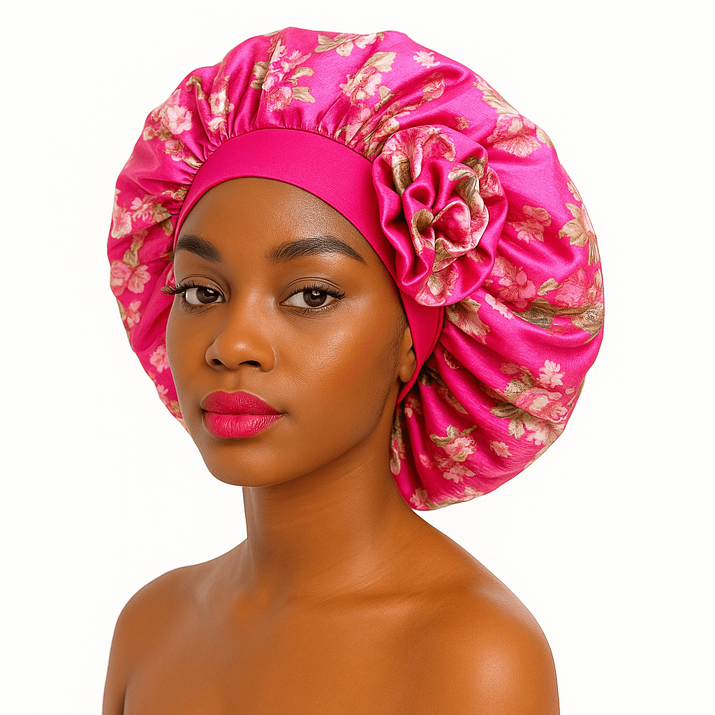 Dreamfix Health & Beauty Rosa #Pink Dreamfix 3D Blume Bonnet - Erwachsene