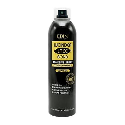 Ebin New York Health & Beauty Ebin New York Wonder Bond Spray Supreme 14.2 oz / 420ML Ebin New York Wonder Lace Bond Adhesive Spray Extreme Firm Hold Supreme 420/180/80 ml