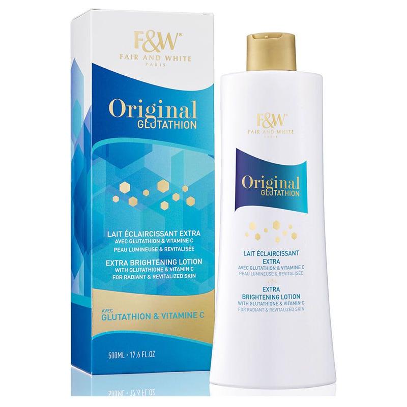 Fair & White Original Glutathione Extra Brightening Lotion 500ml | gtworld.be GT World of Beauty International Fair & White Original Glutathione Extra Brightening Lotion 500ml | gtworld.be GT World of Beauty International