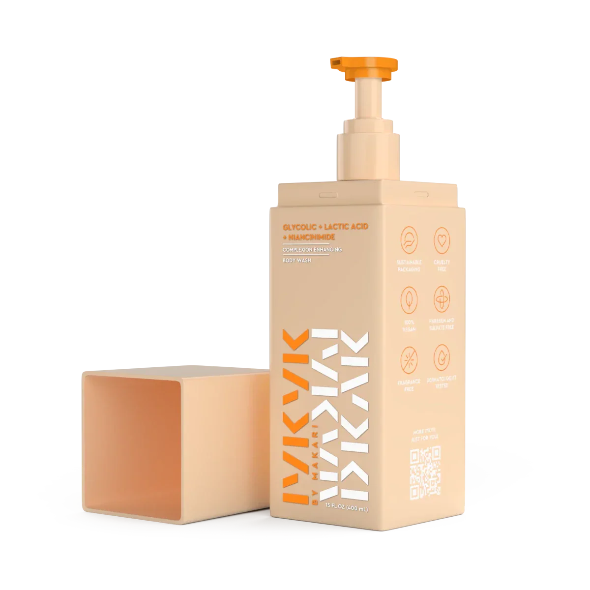 Makari Health & Beauty Makari - Gel douche à l'acide glycolique, lactique et niacinamide