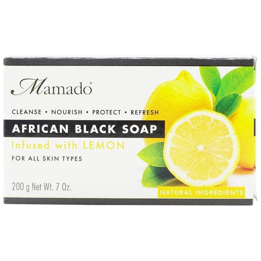 Mamado Mamado African Black Soap Infused with Lemon 200g