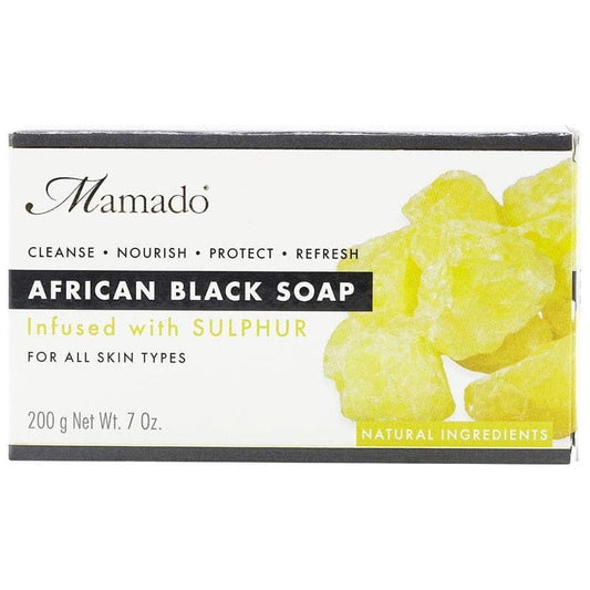 Mamado Mamado African Black Soap Infused with Sulphur 200g