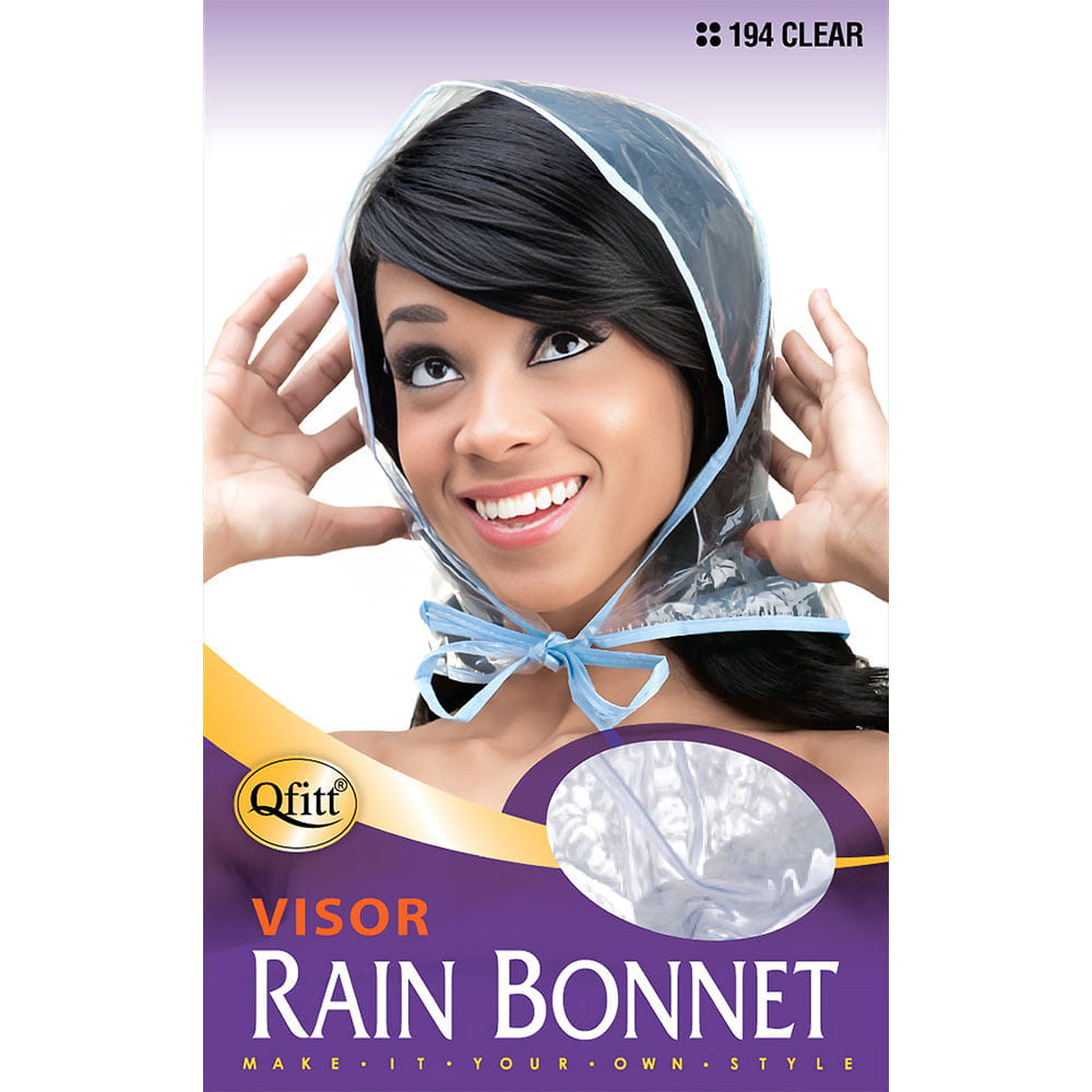 Qfitt Health & Beauty Qfitt Large Rain Bonnet - Clear