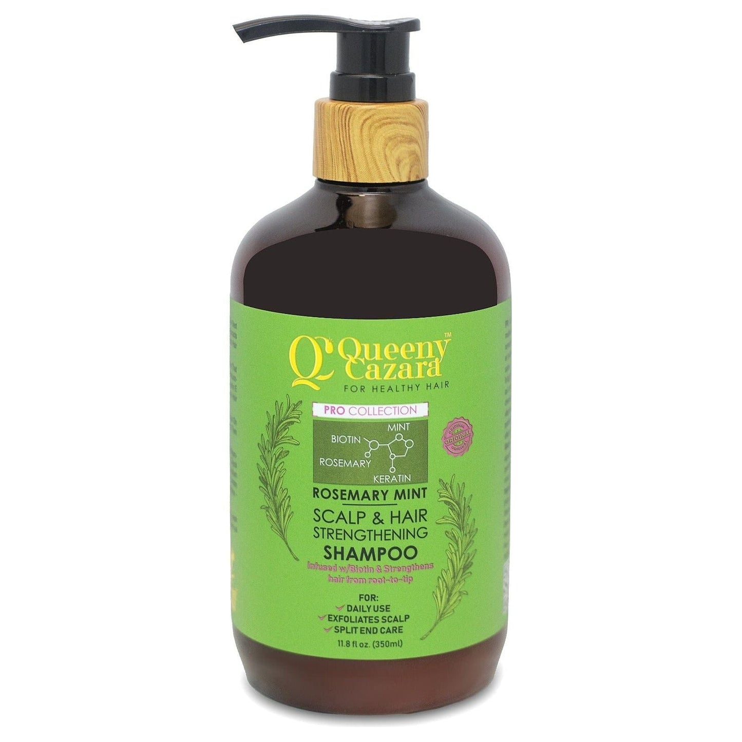 Queeny Cazara Health & Beauty Queeny Cazara Rosemary Mint Shampoo Sculp and Hair Strengthing 350 ml