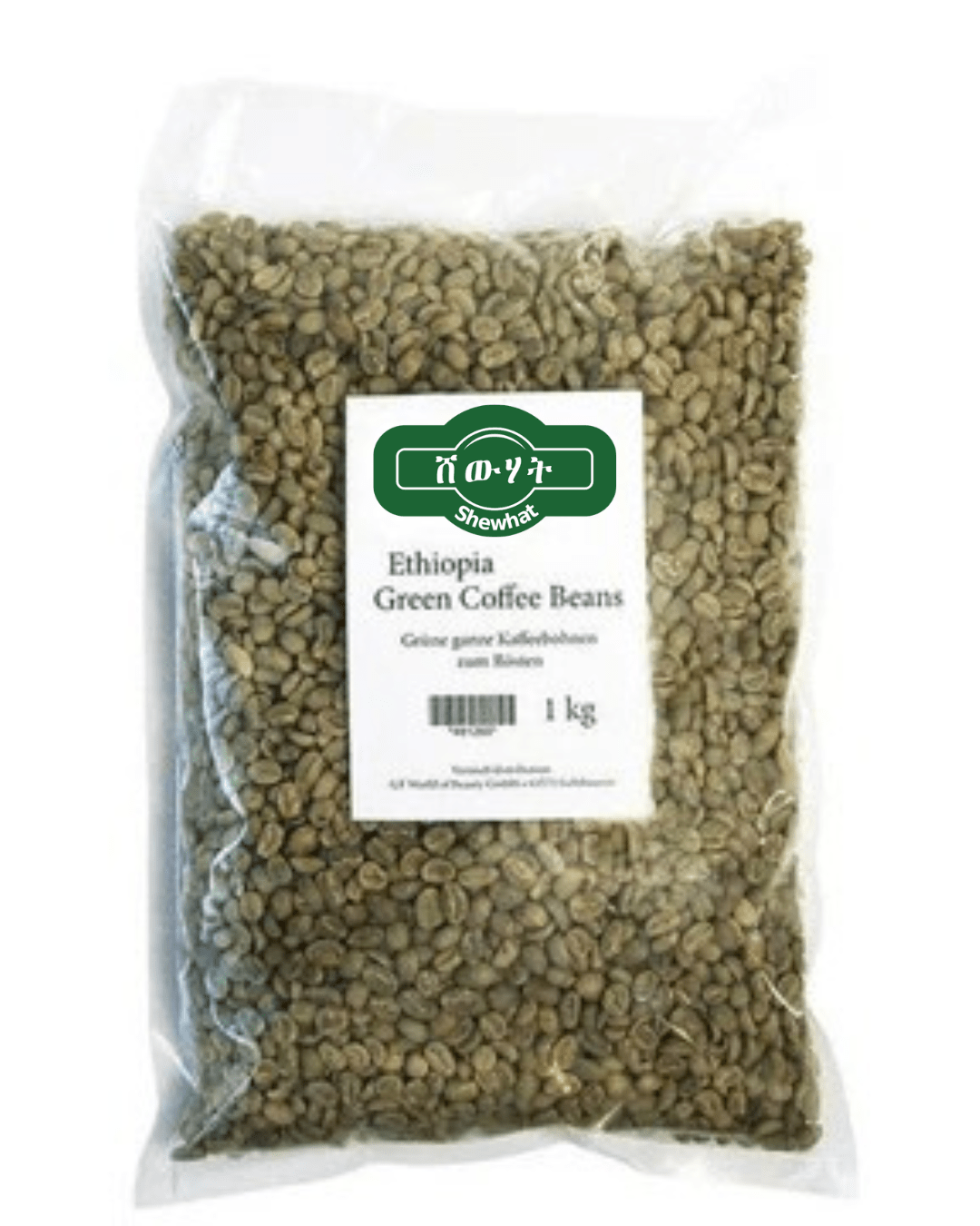 Shewhat Health & Beauty Ethiopian green coffee beans 1 kg