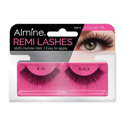 Almine Eyelashes (Style No.80) Black 100% Remi Human Hair