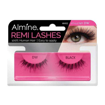 Almine Eyelashes (Style No.13) Black 100% Remi Human Hair