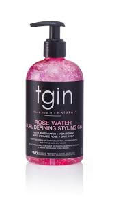 Tgin Rosewater Curl Defining Gel 13oz