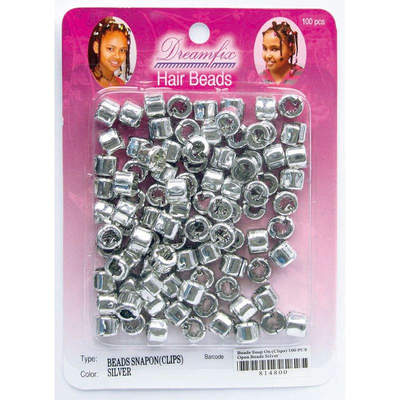 Dreamfix Hair Beads Open & Close 100 Per Pack