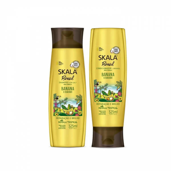 Skala Brasil Kit Banana E Bacuri Shampoo + Conditioner 650ml