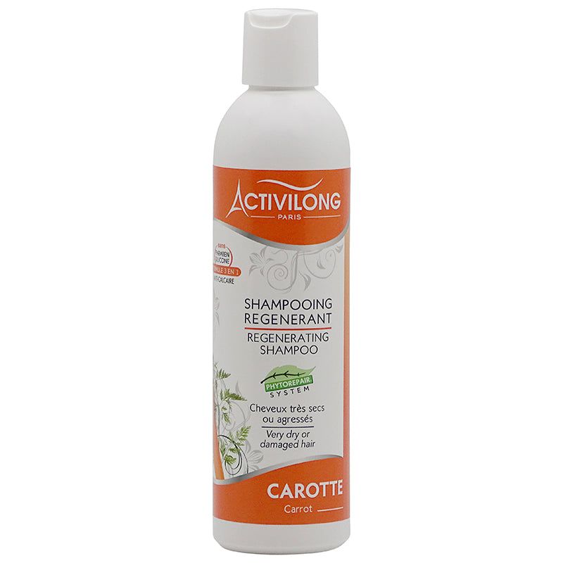 Activilong Carotte Regenerating Shampoo for very dry or damaged hair 250ml | gtworld.be 