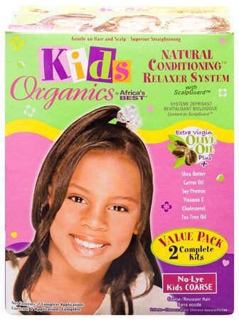 Africa's Best Africa's Best Kids Organic Relaxer System Coarse Value Pack 2 Complete Kits