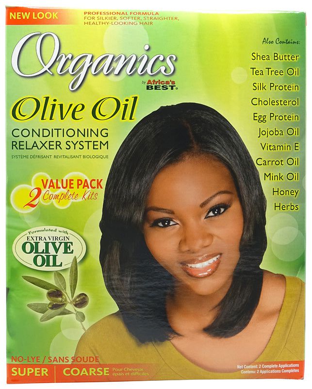Africa's Best Organics Olive Oil Conditioning Relaxer System 2 Value Pack Super | gtworld.be 
