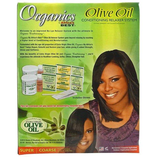 Africa's Best Health & Beauty Africa's Best Organics Olive Oil Conditioning Relaxer System 2 Value Pack Super