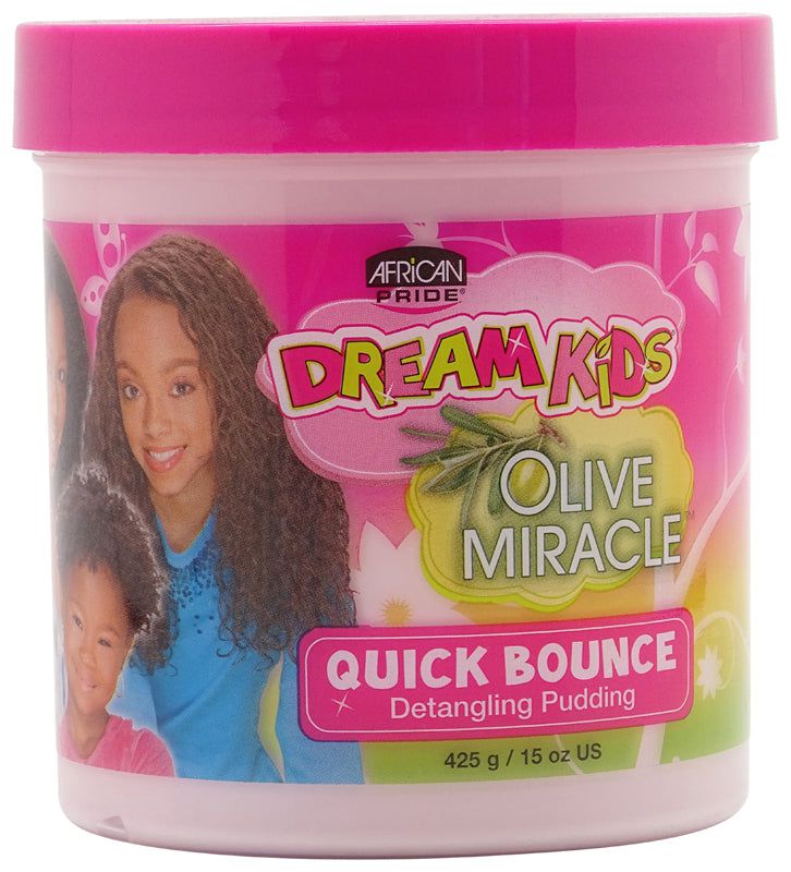 African Pride Dream Kids Olive Miracle Quick Bounce Detangling Pudding 443ml | gtworld.be 