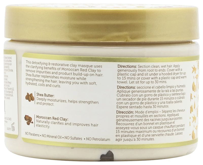 African Pride Moroccan Clay & Shea Butter Heat Activated Masque 340g | gtworld.be 