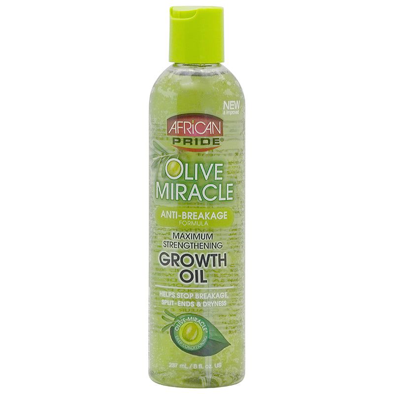 African Pride Olive Miracle Anti-Breakage, Maximum Strengthening Growth Oil 237m | gtworld.be 