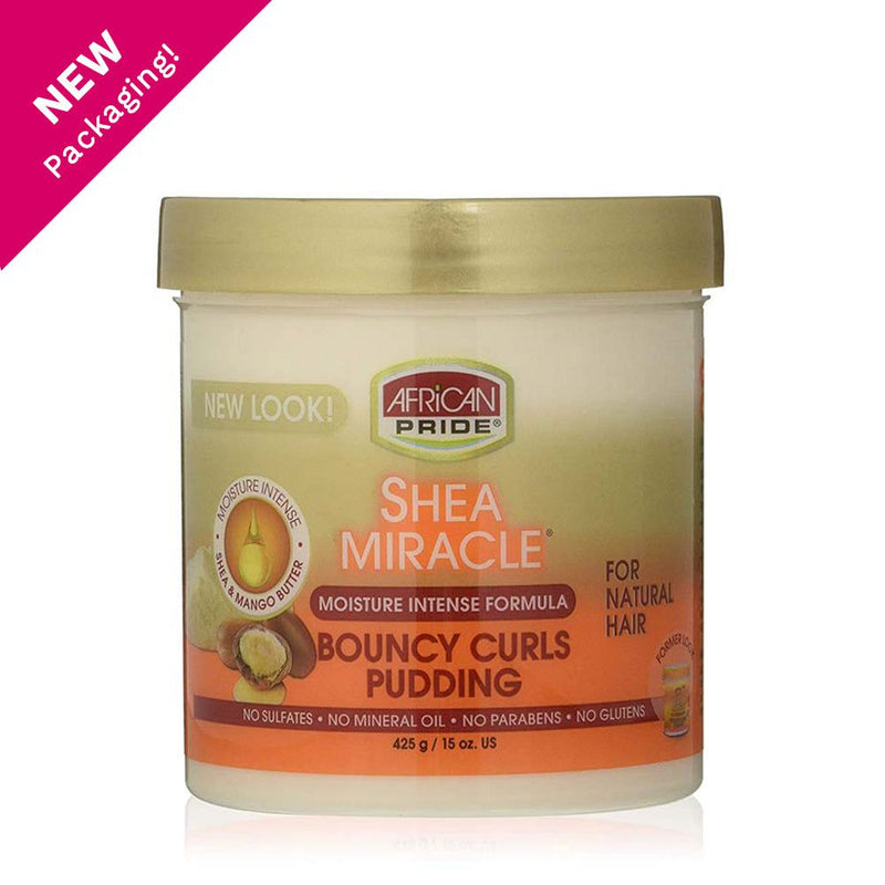 African Pride Shea Butter Miracle Moisture Intense Bouncy Curls Pudding 443ml | gtworld.be 