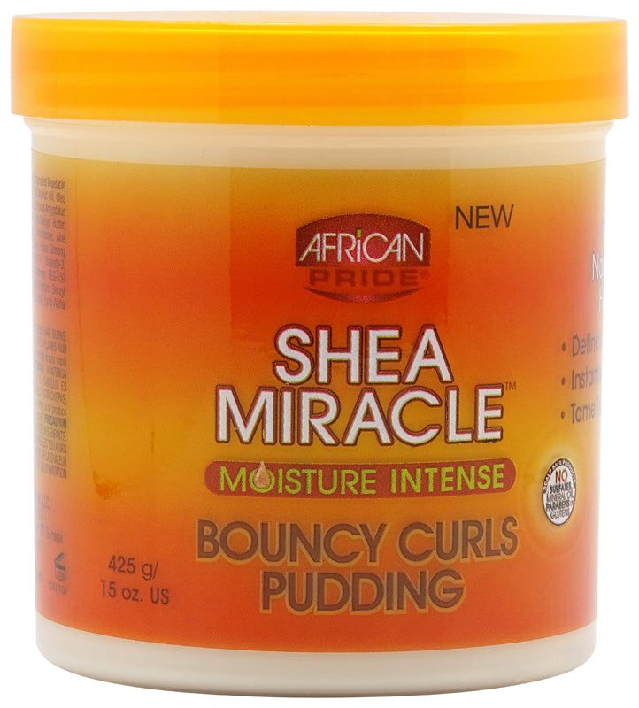 African Pride Shea Butter Miracle Moisture Intense Bouncy Curls Pudding 443ml | gtworld.be 