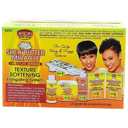 African Pride Shea Butter Miracle Moisture Intense Texture Softening Elongating System | gtworld.be 