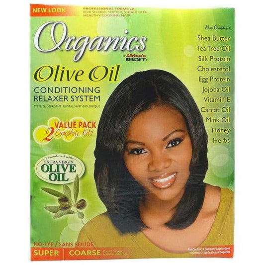 Africa's Best Organics Olive Oil Conditioning Relaxer System 2 Value Pack Super - Gtworld.de