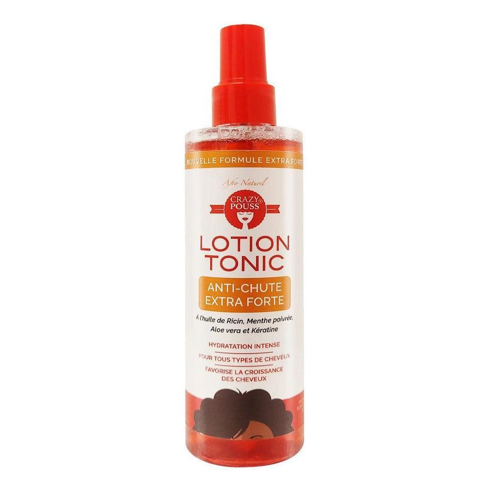 Afro Naturel Health & Beauty Afro Naturel Crazy Pouss Lotion Tonic Rouge Anti-Chute 250ml