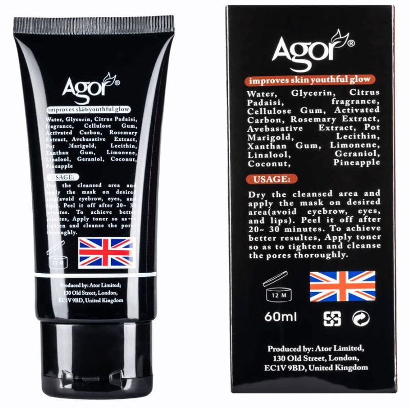 Agor Black Magic Blackhead Peel-Off Mask 60ml | gtworld.be 