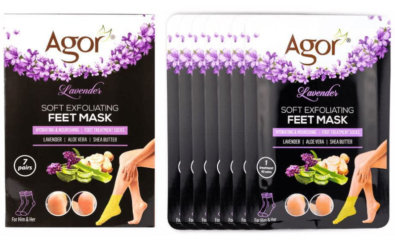 Agor Lavender Soft Exfoliating Feet Mask | gtworld.be 