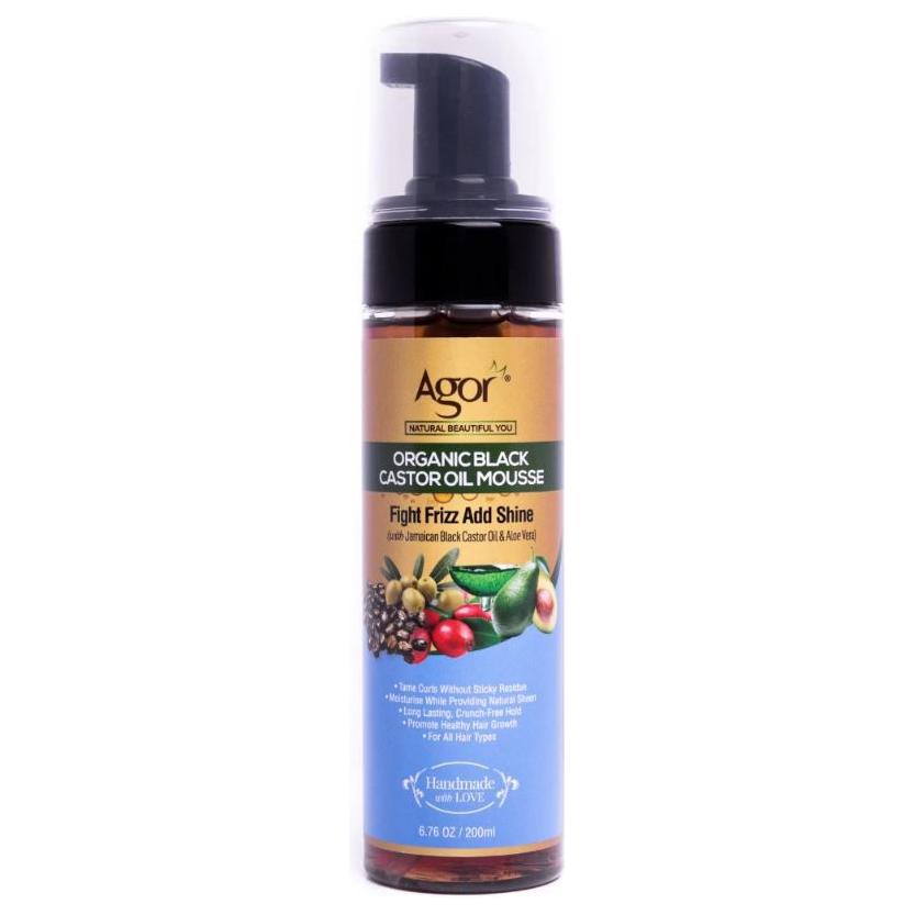 Agor Health & Beauty Agor Organic Black Castor Oil Hair Mousse 200ml