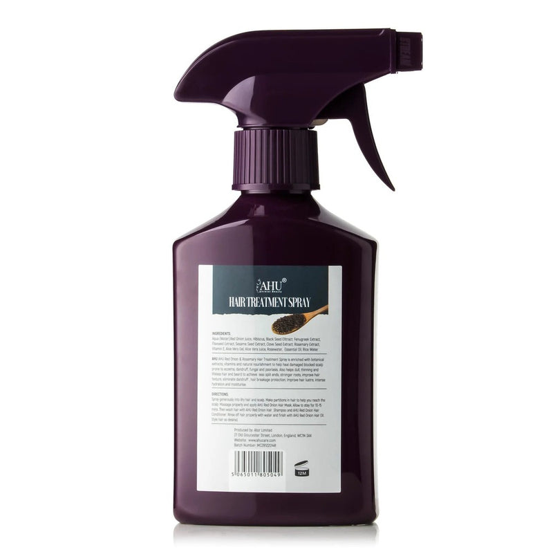 AHU Red Onion & Rosemary Hair Treatment Spray 300ml | gtworld.be 