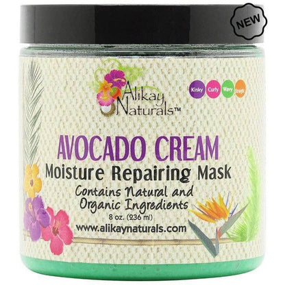 Alikay Naturals Avocado Cream Moisture Repairing Mask 236ml | gtworld.be 