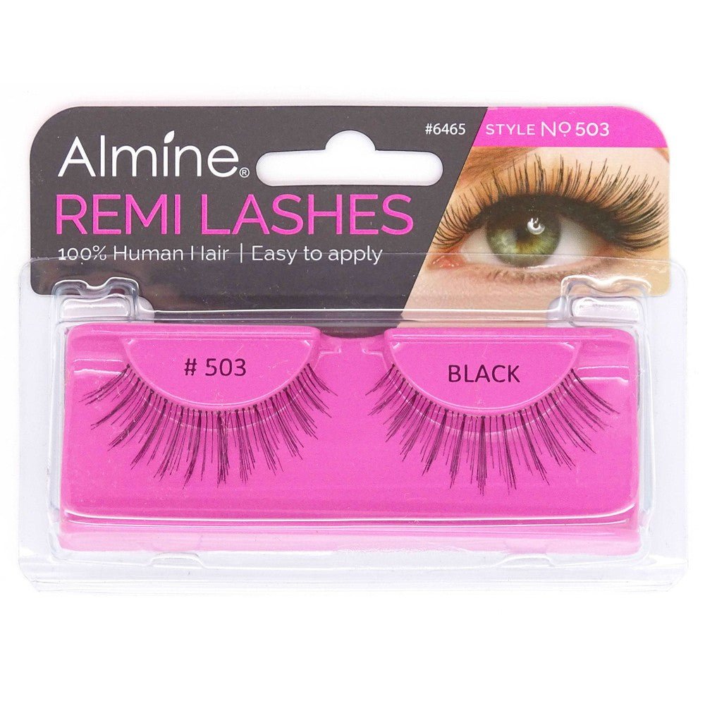 Almine EyelashesNoir 100% cheveux humains Rémi  503 | gtworld.be 