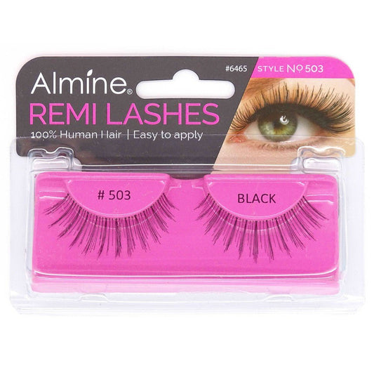 Almine EyelashesNoir 100% cheveux humains Rémi  503 | gtworld.be 