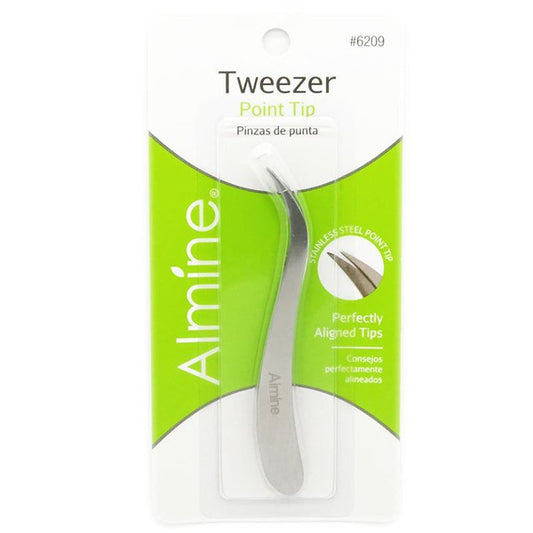 Almine Stainless Steel Point Tip Tweezers | gtworld.be 