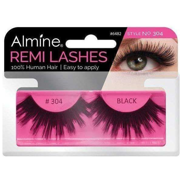 Almine Health & Beauty Almine Eyelashes Black 100% Remi Human hair