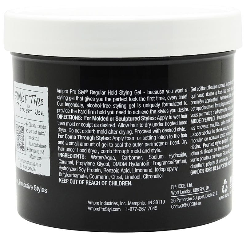 ampro Pro Style Protein Styling Gel Regular Hold 908g | gtworld.be 