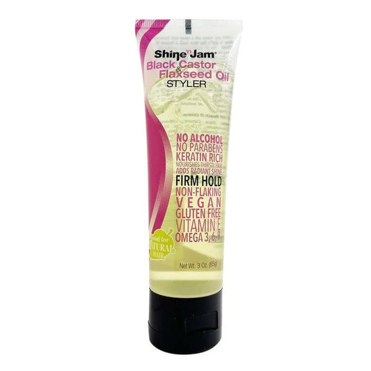 Shine-n-Jam Black Castor & Flaxseed Oil Gel (Tube) 88ml | gtworld.be 