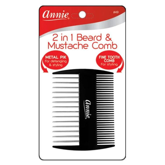 Annie 2 in 1 Beard & Mustache Comb - Gtworld.de